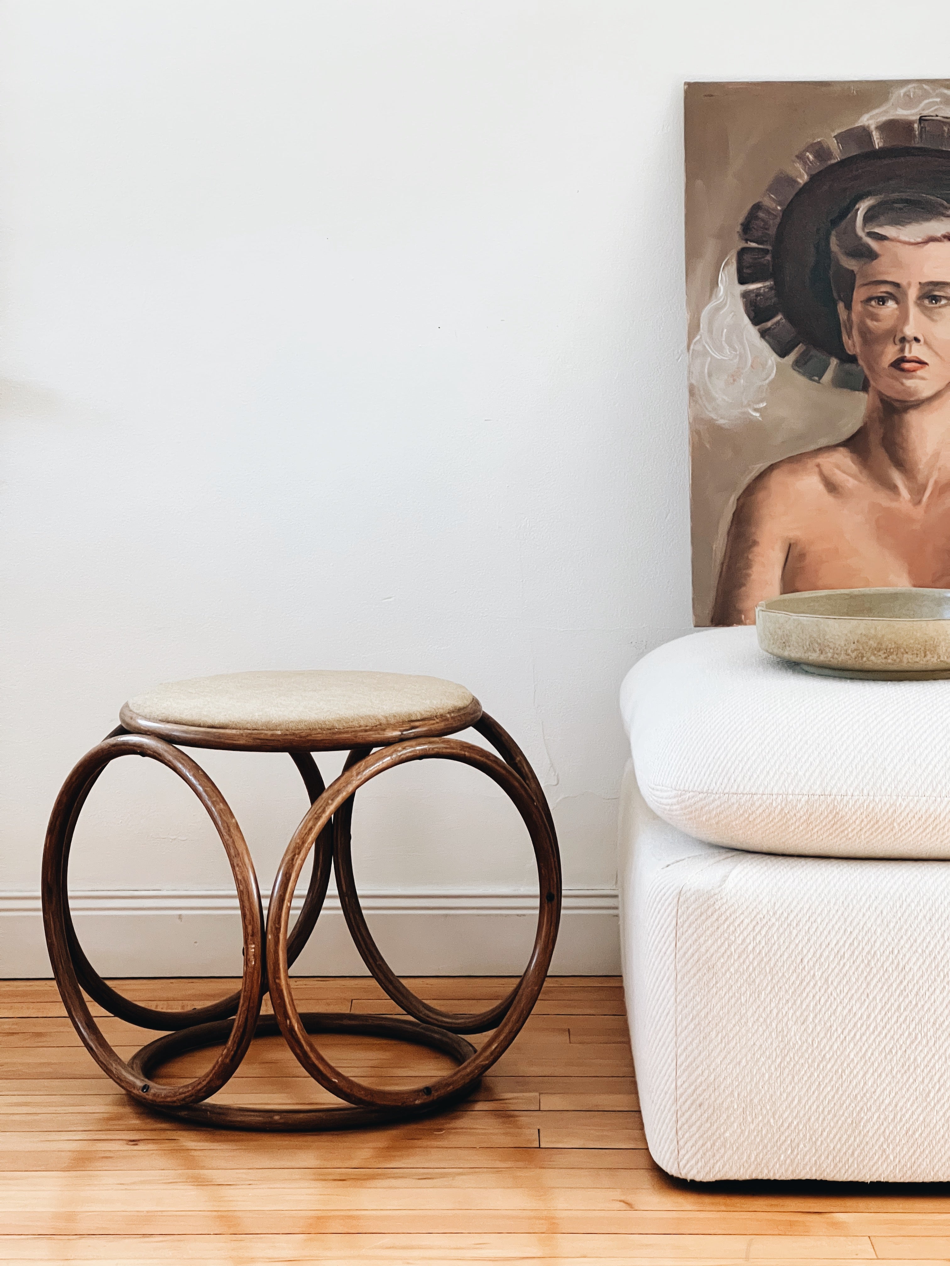 Bentwood ottoman discount