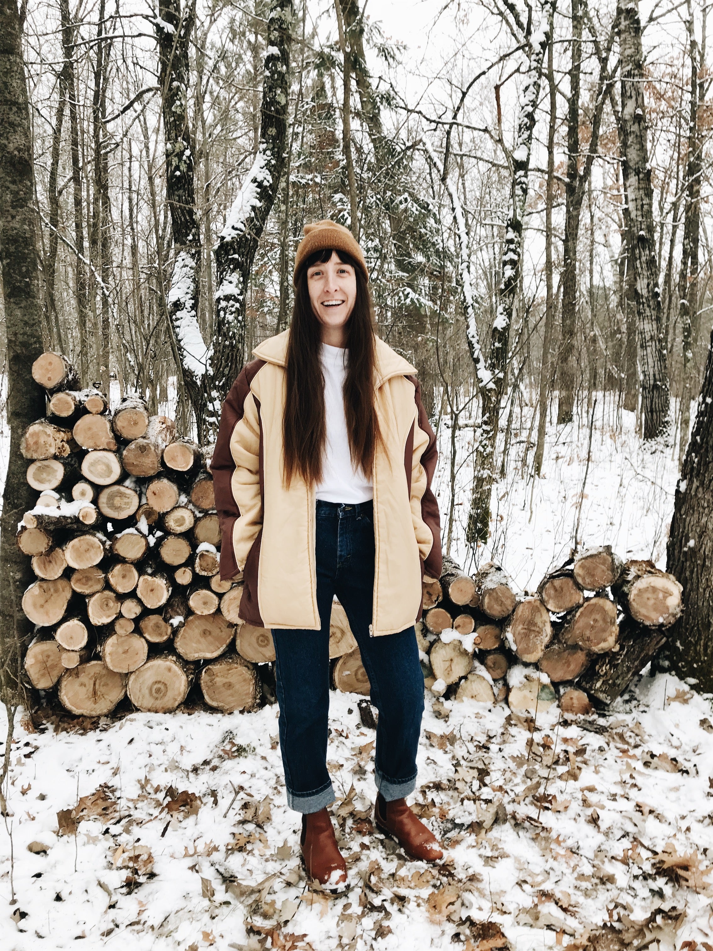 Combinaison De Neige Vintage Sears - Taille 42, Capuche Réfléchissante, Pour Ski Et Outdoor
