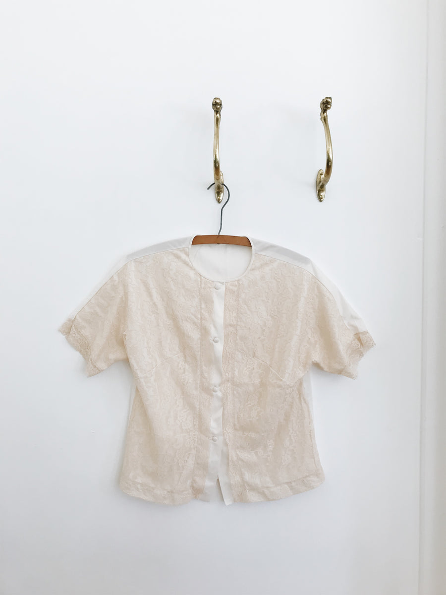 arlee park vintage lace top blouse shirt