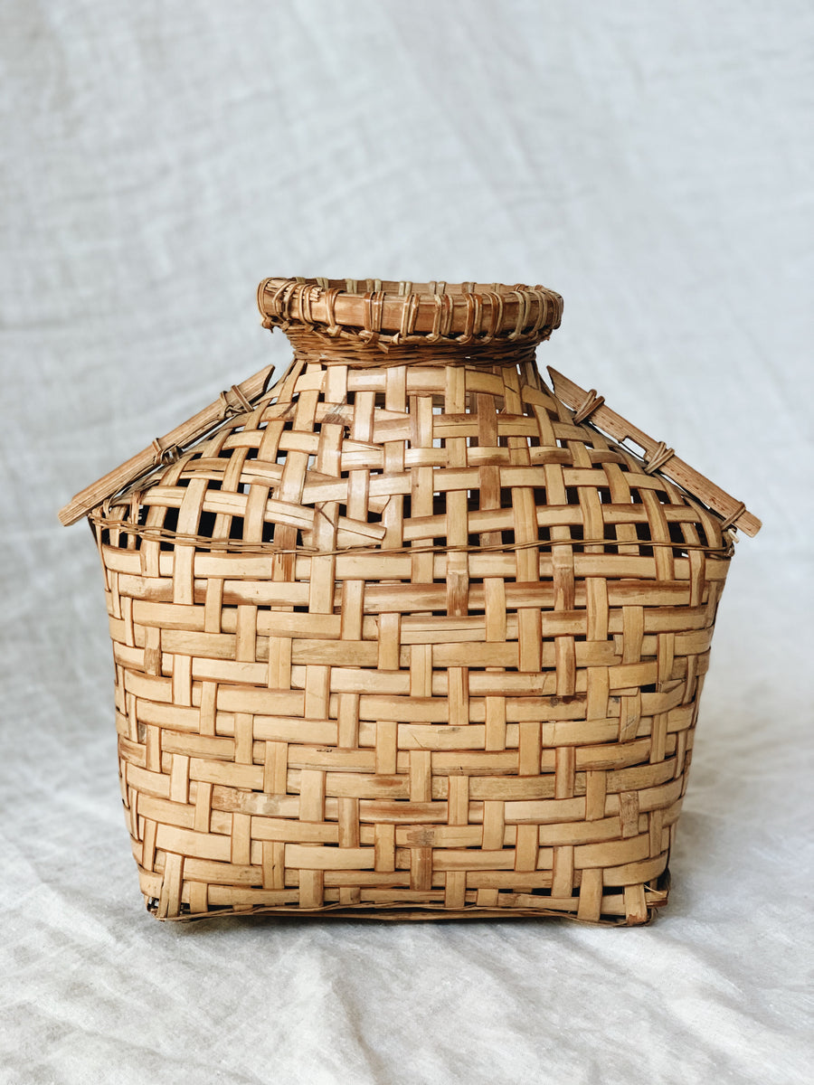 Woven Wicker Vase