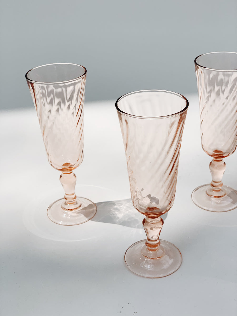Pink Cordial Glasses