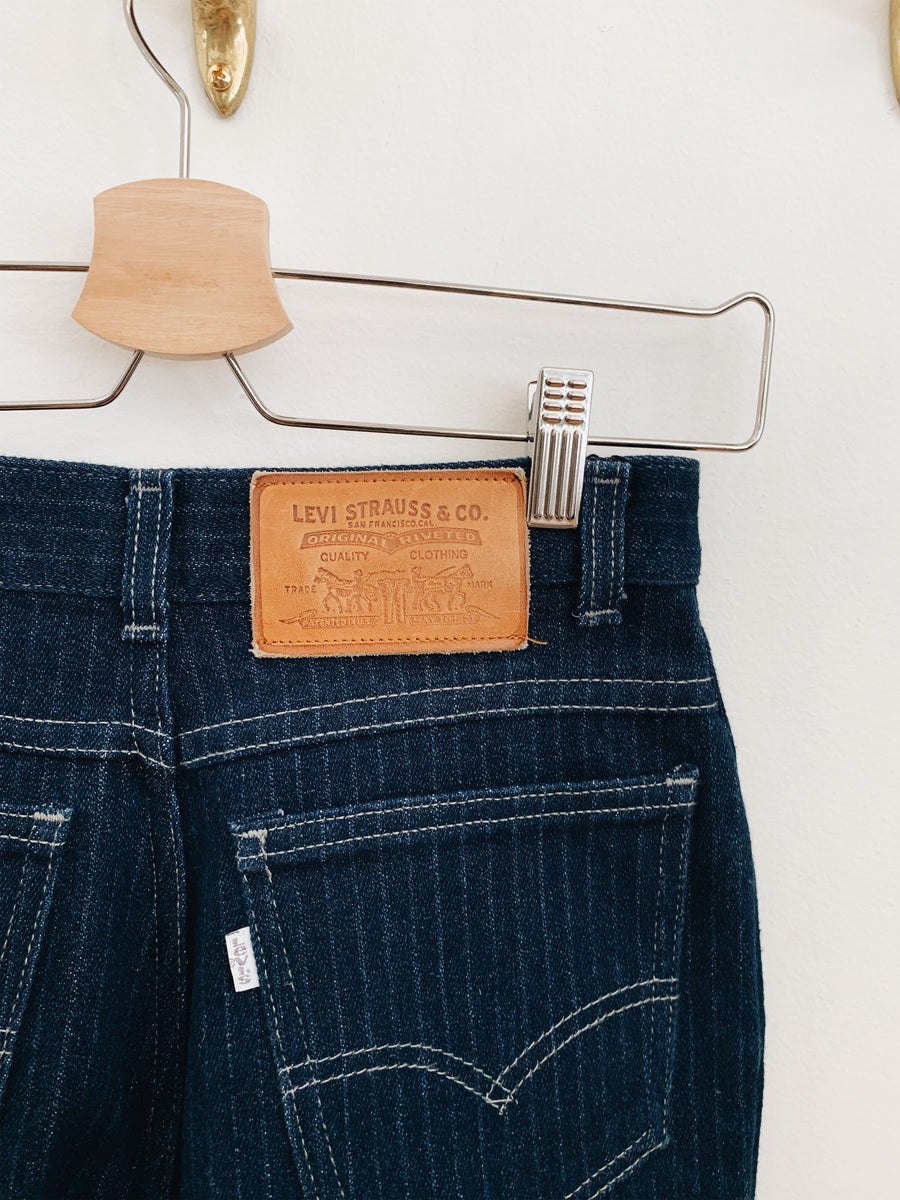 arlee park vintage pinstripe levi's jeans from the 1980s