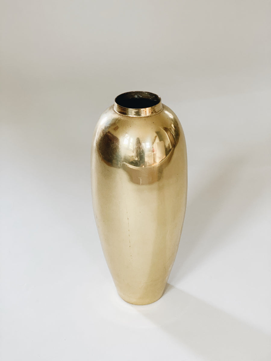 Tall Brass Vase