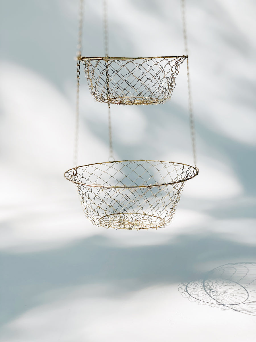 Gold Hanging Baskets