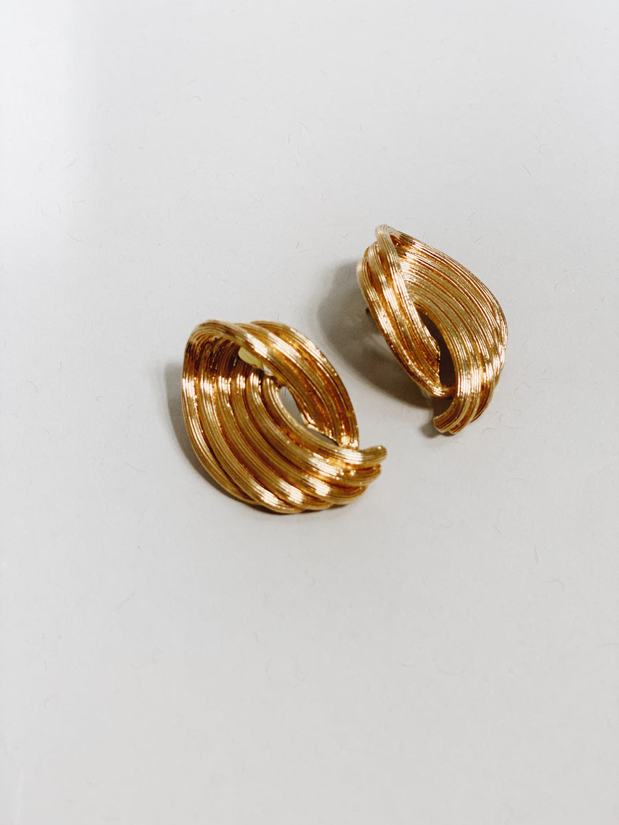 Gold Post Earrings