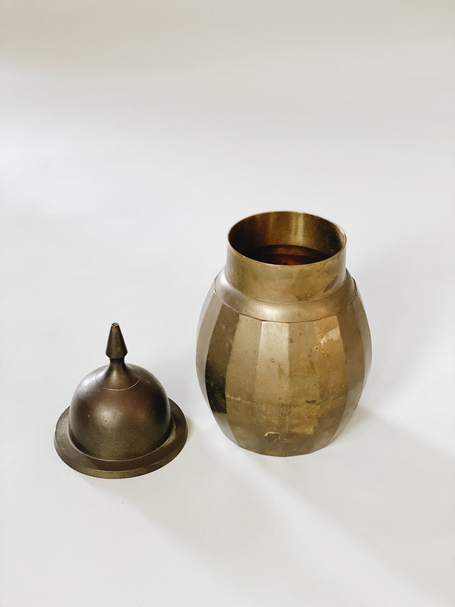 Brass Lidded Container