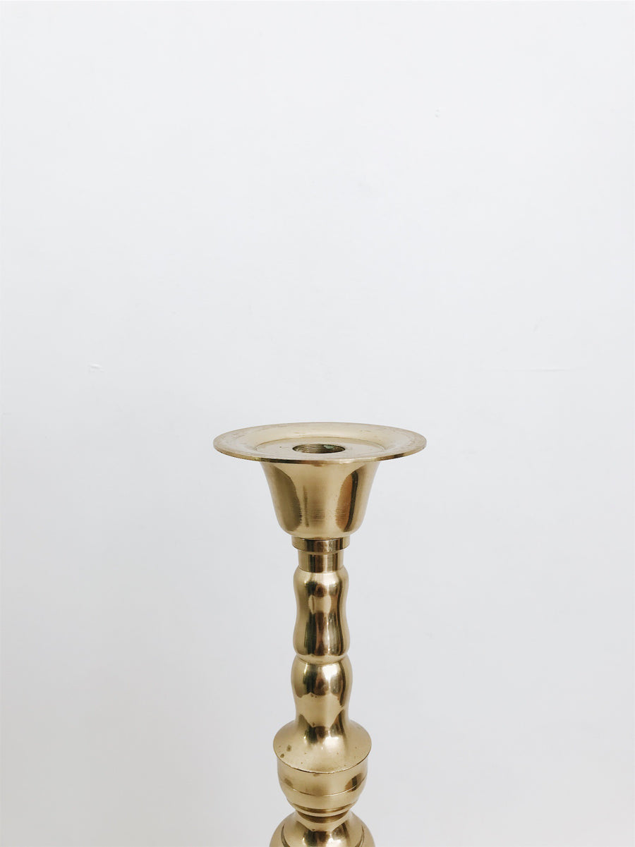 BRASS CANDLE HOLDER  MADE IN JAPAN